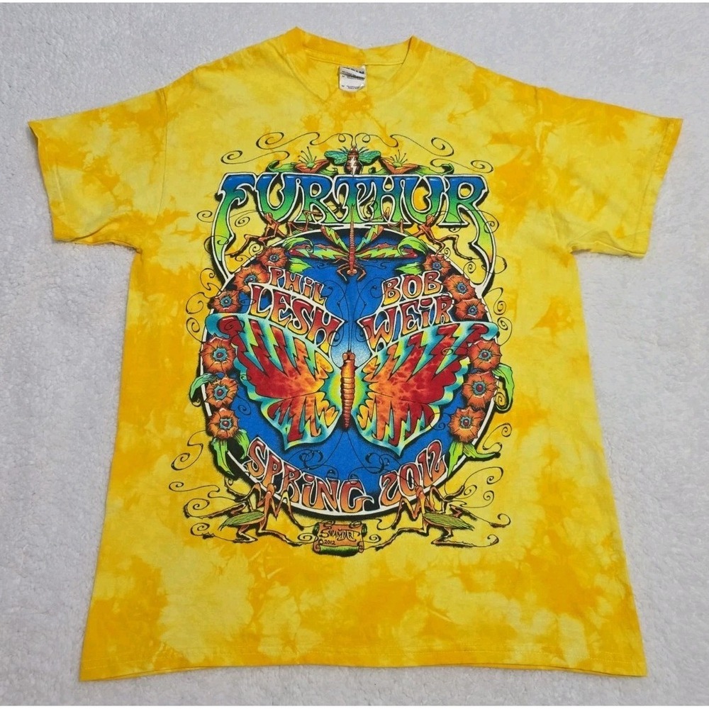 Furthur Spring  2012 Tour Shirt M Tie Dye Preowned Grateful Dead